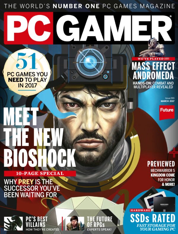 PC Gamer USA   Issue 289 March 2017 cover